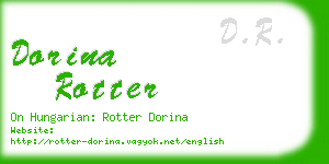 dorina rotter business card